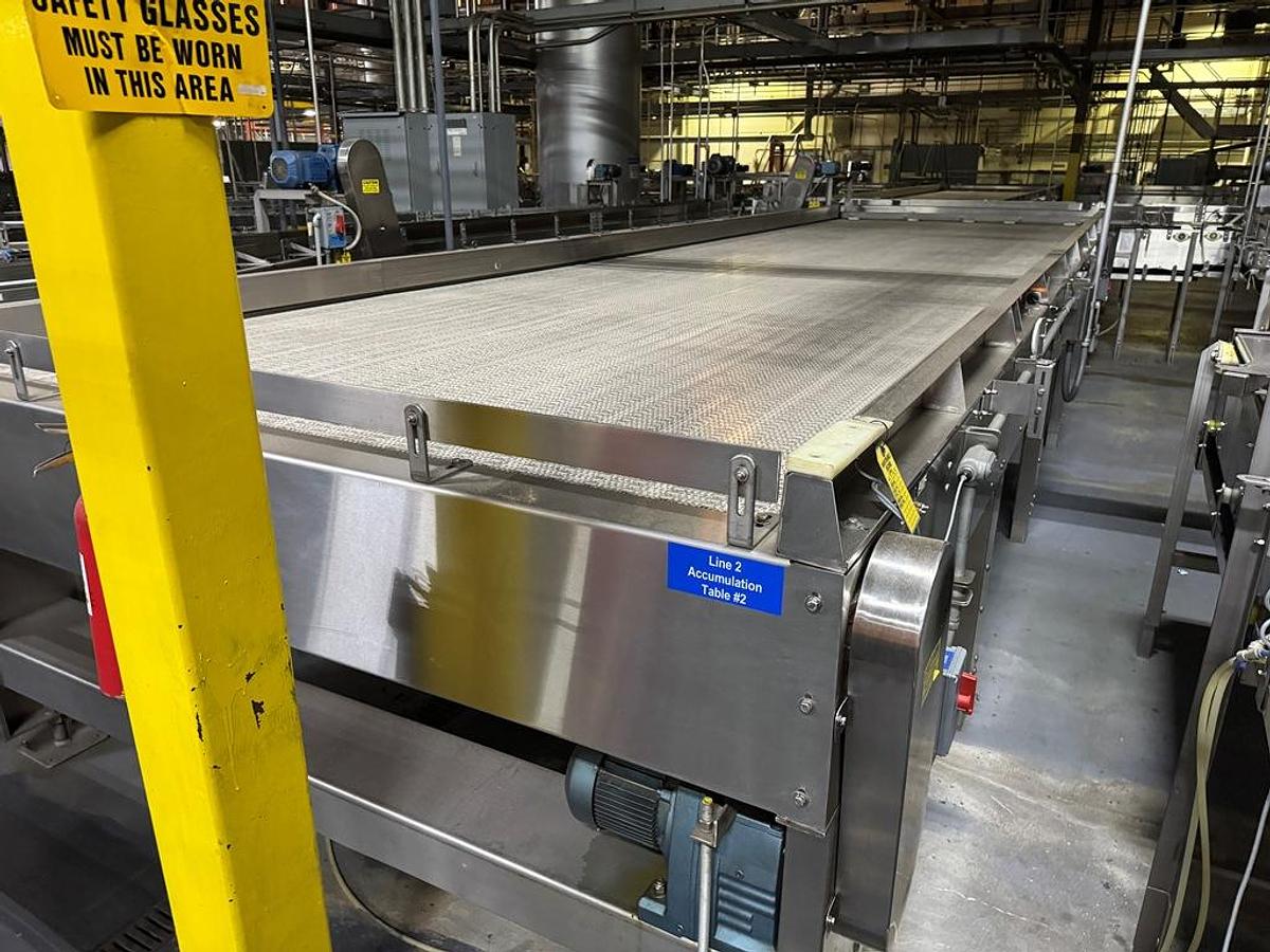 Used Bottling Line, 600–800 BPM, US Bottlers Filler, Sidel Labeler, Kisters TSP100V Shrink Wrapper, #5991609