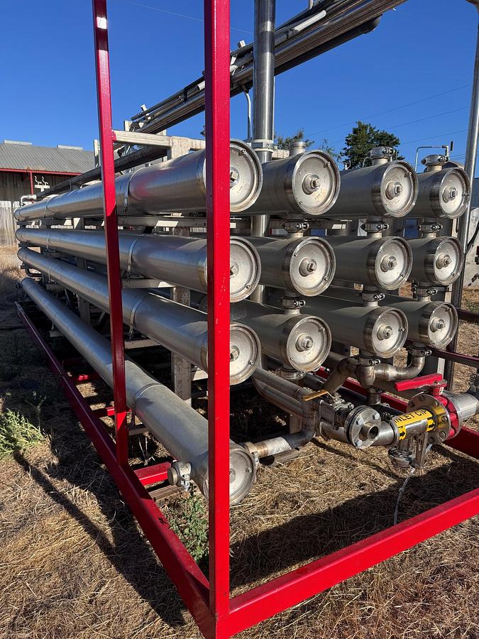 Used Filter, Nano Filtration, Osmonics, BEV Series, Stainless Steel, 300 GPM Permeate, #5991746