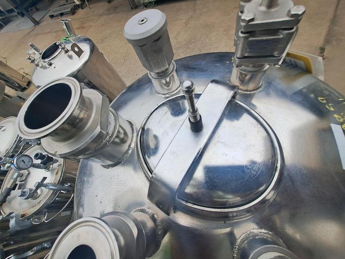 Used Tank, 20 Gallon, 316L Stainless Steel,  Jacketed, 40 PSI, Pope Sci, Pressure #S738859