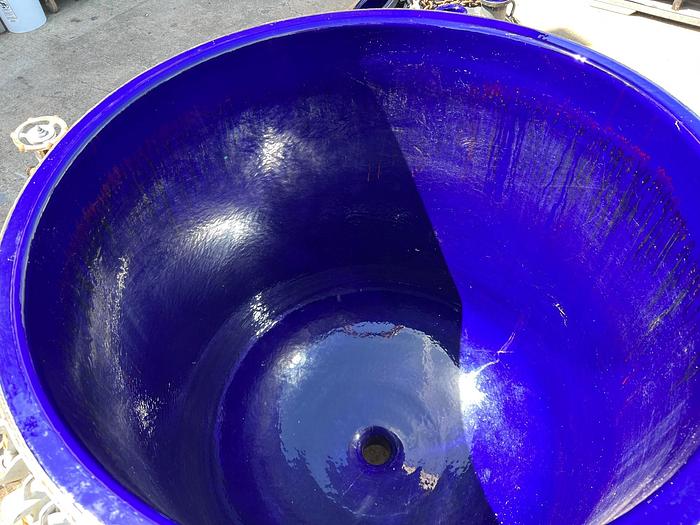 Used Reactor, 100 Gallon, Glass Lined, De Dietrich, 150 PSI, Jacketed, Agitated #S744732