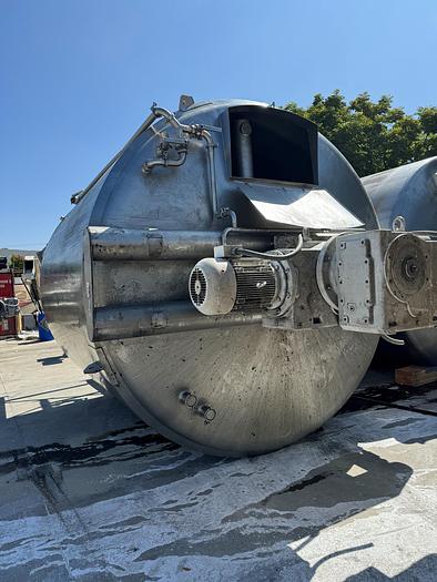 Used Tank, 6,000 Gallon, 316 Stainless, Jacket, Dbl Agitation, #5991013