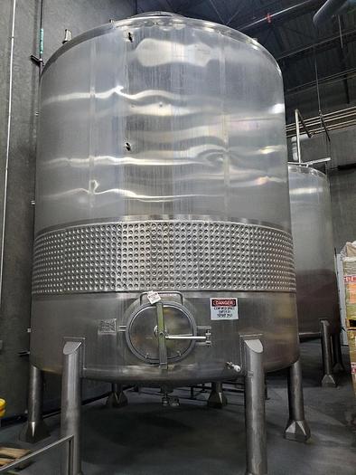 Used Tank, 6,000 Gallon, Stainless Steel, Agitated, Dish Bottom, Jacketed #4445060