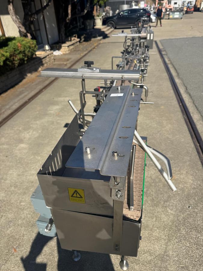 Used Conveyor, Belt, 6" x 10.5’, 2-Lane, Stainless Steel, Plastic Belt, #5991589