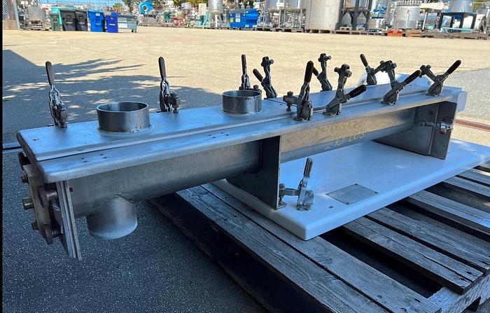 Used Mixer, Ribbon, Continuous, Stainless Steel, 3/4 HP #C7455086