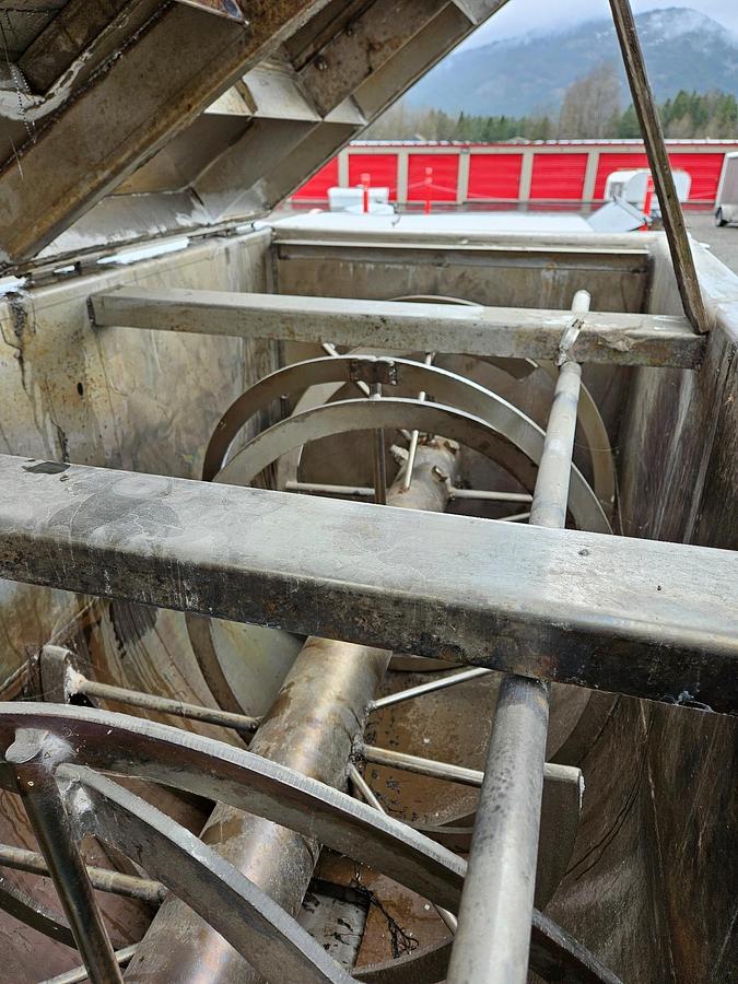 Used Mixer, Ribbon, 90 CF, 316L Stainless Steel, Austin Mac Inc, 50 HP, #5991352