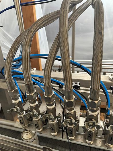 Used Filling Line, 12-Head, Overflow Filler, Inline Capper, Liquid Packaging Solutions - #C745379