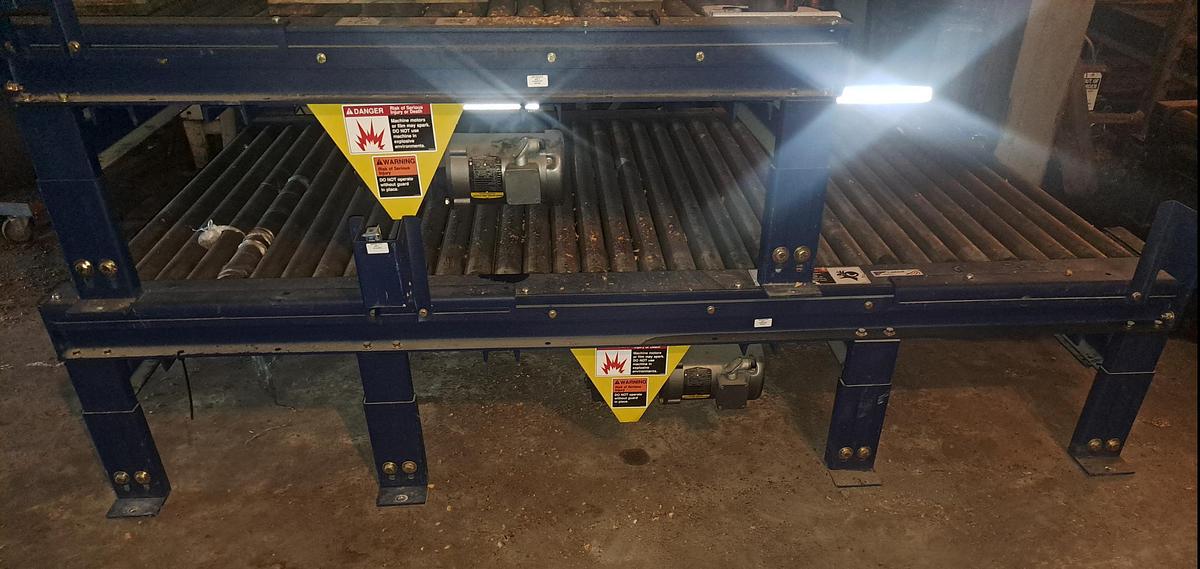 Used Wrapper, Pallet, Automatic, Lantech QLA, 92" Wrap Height, 25' Powered Conveyor, #5991667