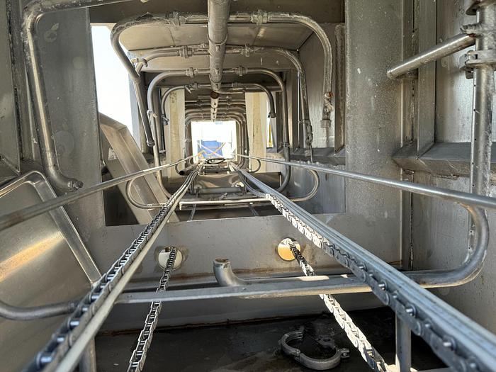 Used Washer, Crates, Trays, Stainless Steel, 24" x 21.5' Long, 2-Zone #S745476