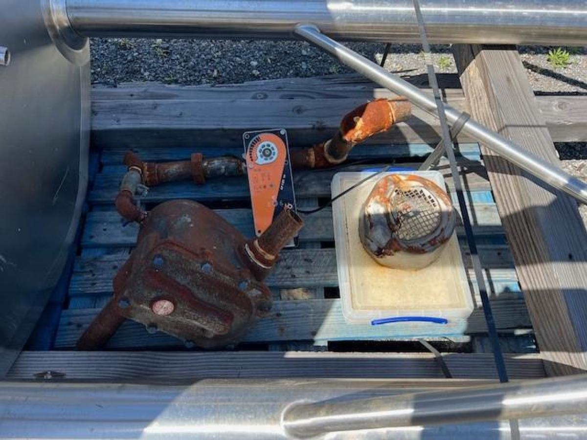 Used Tank, 300 Gallon, 316L Stainless Steel, Jacketed, Scrape Agitated, Feldmeier #S745371