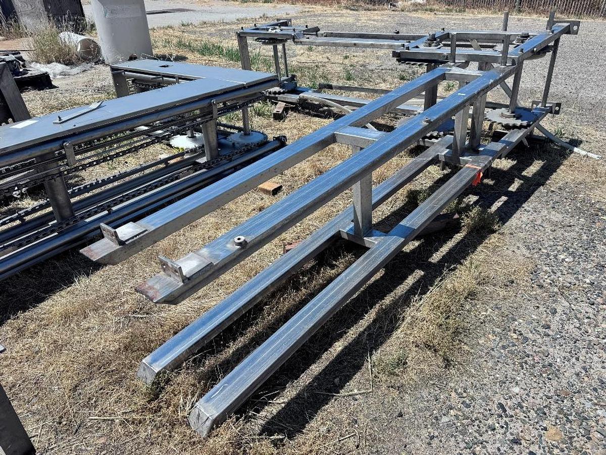 Used Elevator, Z Frame Bucket Elevator, Chain Driven, 185" Discharge Height, #59917800