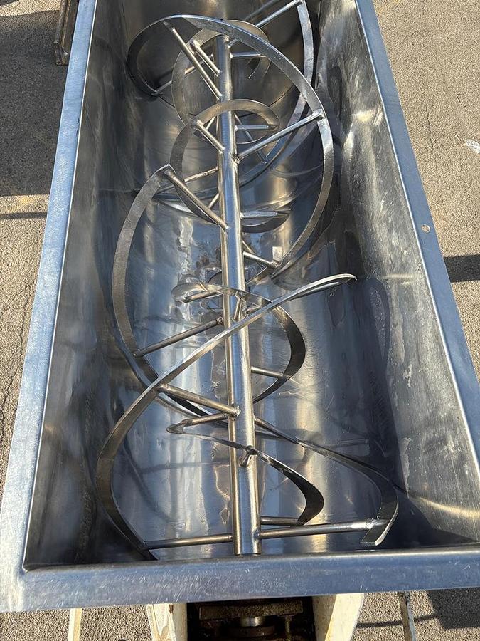 Used Mixer, Ribbon, West Coast Machinery, Stainless Steel, 26" x 66", #