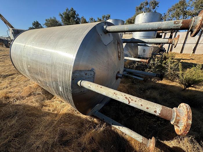 Used Tank, 2,000 Gallon, 316 Stainless Steel, 6' x 9', #5991032