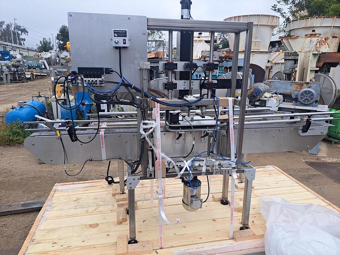 Used Capper, Inline, Chuck Screw Capper, Automatic, Cap Feeder #C745456