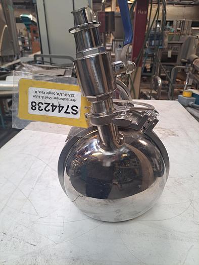 Used Heat Exchanger, Shell & Tube, 13.5 SF, S/st, Single Pass, B #S744238