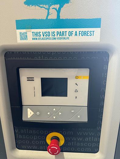 Used Compressor, 10 HP, Atlas Copco, Type GA7VSF+ FF, 46 CFM #S745372