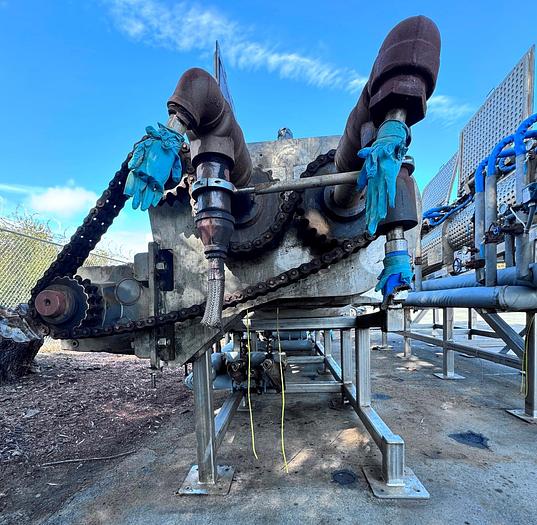 Used Holoflite, 24" X 20', Dual Screw, 316L Stainless Steel, 100 PSI #5990962