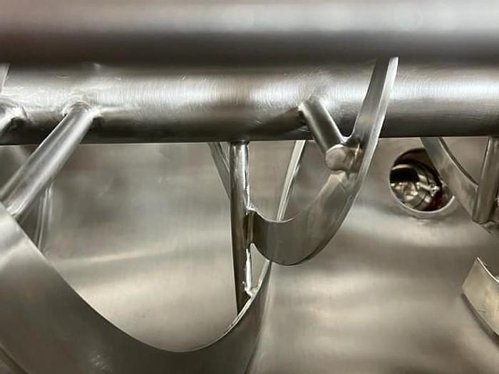 Used New 10 Cubic Foot Stainless Steel Ribbon Mixer, 5 HP