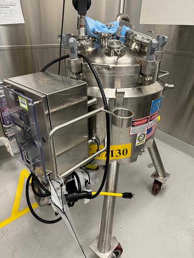 Used Reactor, 25 Gallon (100 Liters), Hastelloy, Jkt, Agitated #S745445