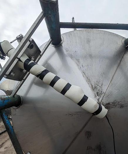 Used Tank, 6,600 Gallon, Stainless Steel, 96" x 202", Jacketed, Santa Rosa #5762689