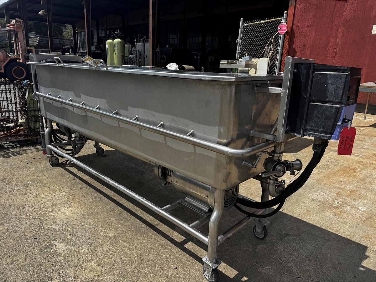 Used COP Wash Tank, 120 Gallon, Stainless Steel, Electric, 10 HP, VFD, #5991519