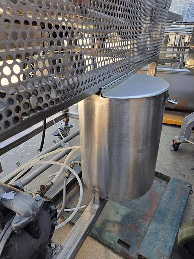 Used Seasoning Drum, 24" x 84", Stainless Steel, Dry and Liquid Application #S745483