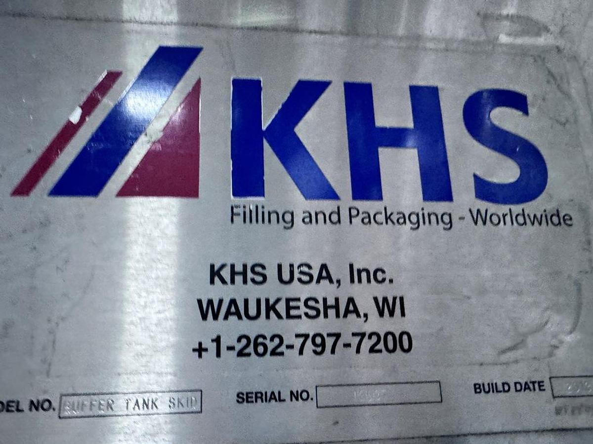 Used Tank, 100 Gallon, Stainless Steel, 115 PSI, Bio-Fab, Skid with Pump, #5991806