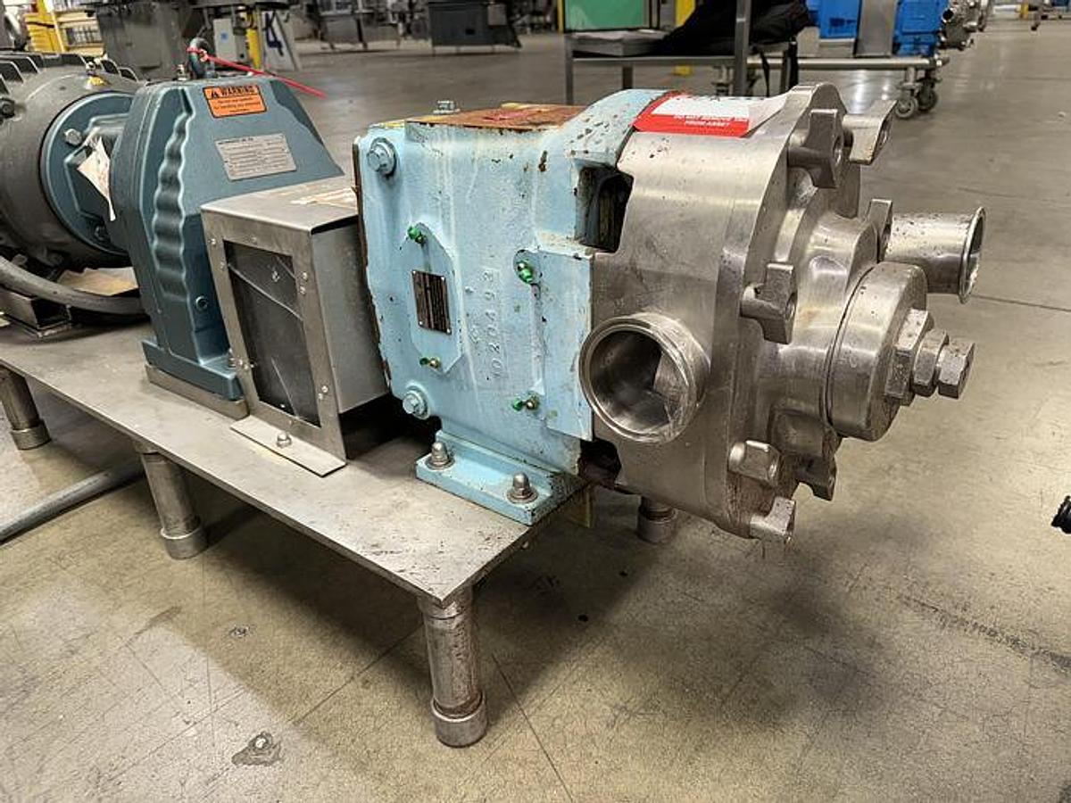 Used Pump, Positive, Waukesha, 130, 10 HP, 3" In/Out, #5991038