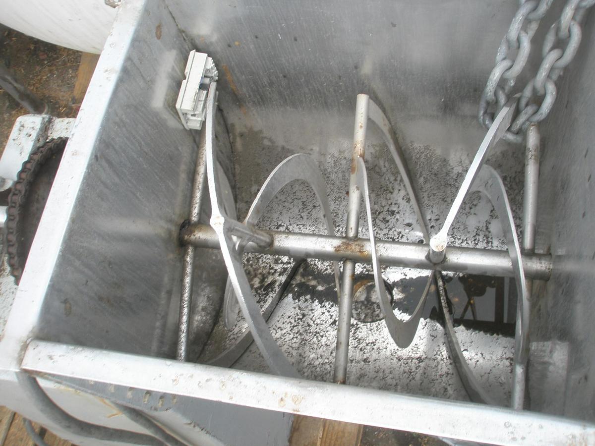 Used Mixer, Ribbon, 1.75 Cu. Ft., Stainless Steel, Double Ribbon, #5991947