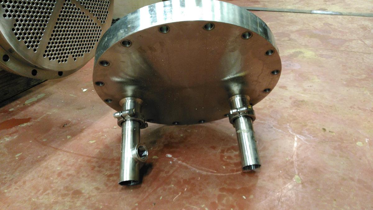 Used Heat Exchanger, Shell & Tube, Enerquip, 150 PSI, 316L Tubes / 304L Shell, #5991735