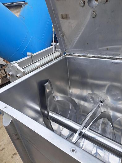 Used Mixer, Ribbon, 35 Cubic Feet, Stainless Steel, 15 HP, Double #5554503