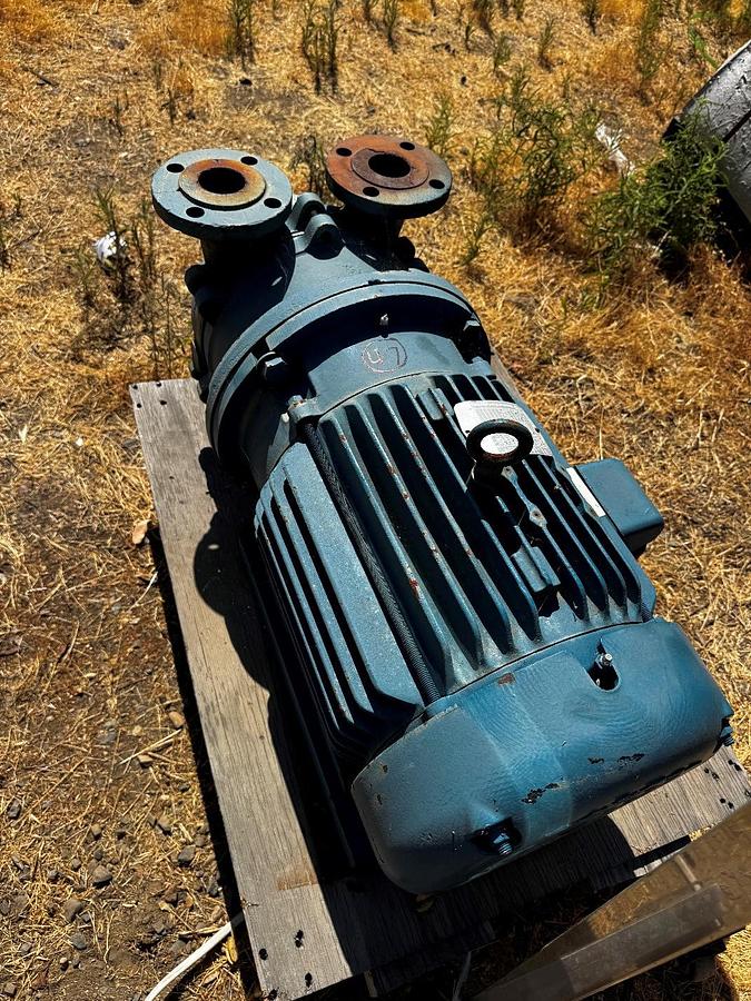 Used Pump, Liquid Ring Vacuum, 15 HP, 150 CFM, SIHI, LEMR 250, #5991502