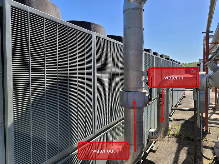 Used Trane 400-Ton Refrigeration Chiller, Model RTAC 4504