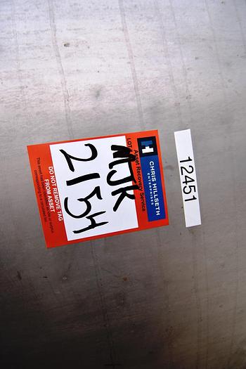 Used Tank, 6,500 Gallon, Stainless Steel, Dish Bottom, Legs, #5990997