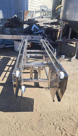 Used Conveyor, Trans Automation Technologies, 3.5" x 7', Stainless Steel Frame #5512924