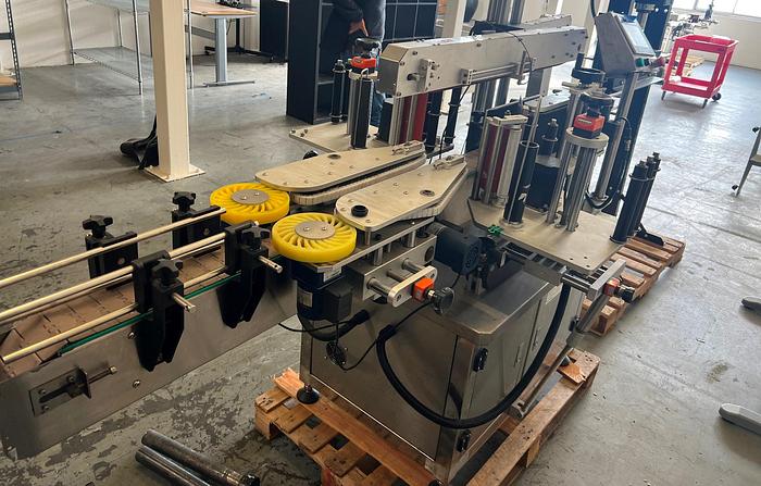 Used Labeler, Pressure Sensitive, Front & Back, Top Hold Down Belt #S745284