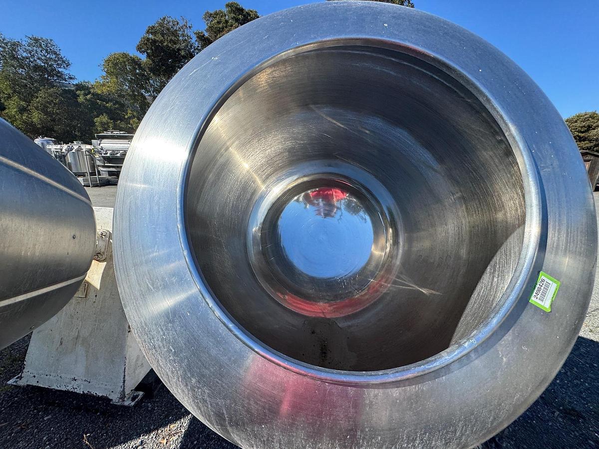 Used Coating Pan, 48" Diameter, Stainless Steel, Polished Interior, #5991575