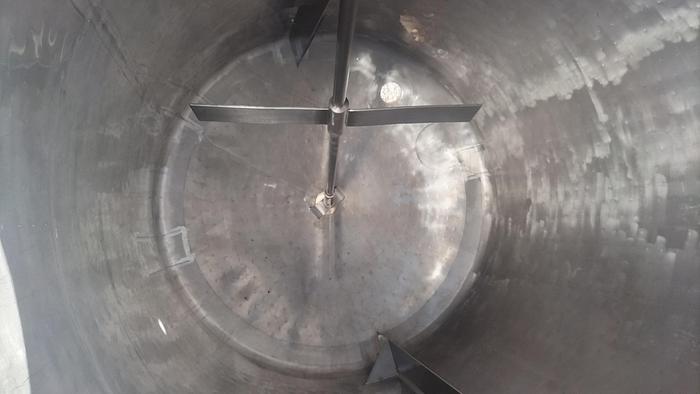 Used Tank, 850 Gallon, Stainless Steel, Jacketed, Agitated, CE Howard - #