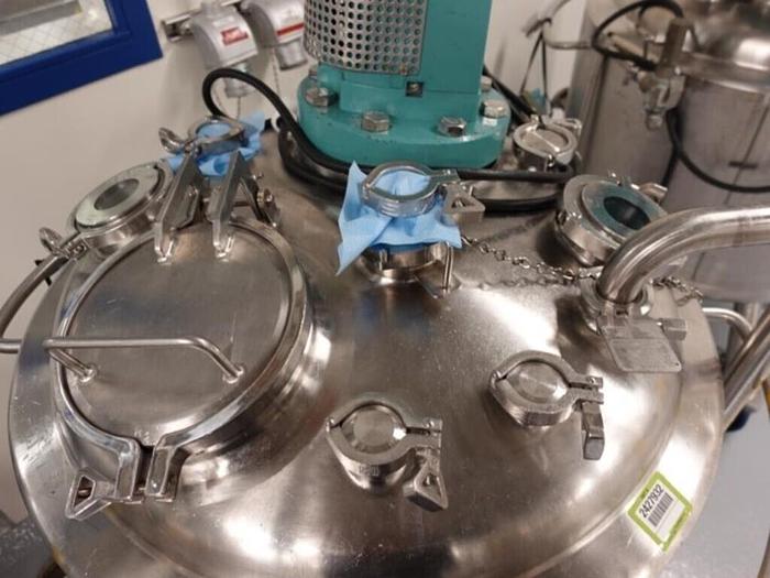 Used Reactor, 50 Gallon (200 Liters), 316L S/St, Jacketed, 45 PSI Internal, Agitated #S745437