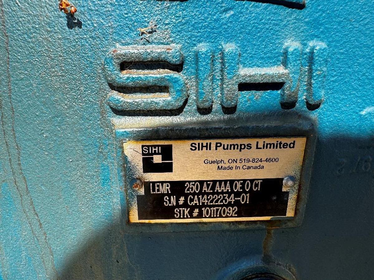 Used Pump, Liquid Ring Vacuum, 15 HP, 150 CFM, SIHI, LEMR 250, #5991502