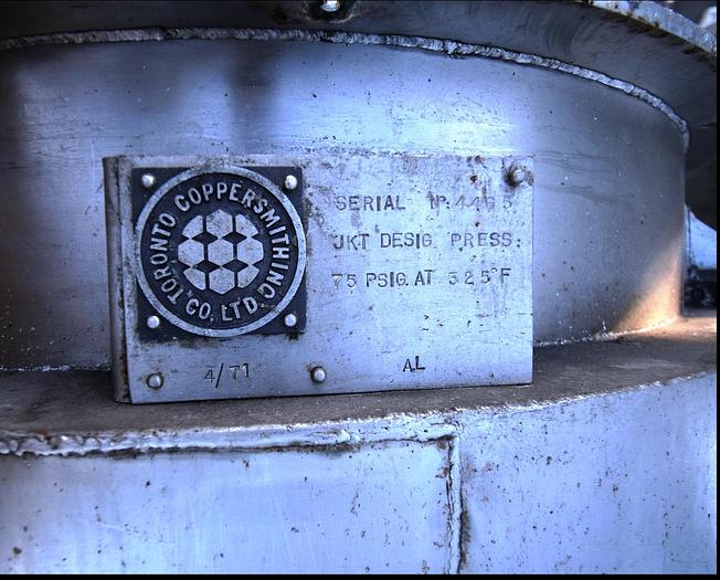 Used Tank, 750 Gallon, 316 Stainless Steel, Jacketed, Agitated, #5991050