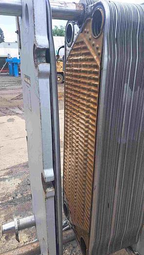 Used Heat Exchanger, Plate, Alfa Laval, 316 S/st, 16" wide x 45" long #S745179