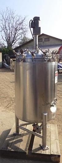 Used Tank, 66 Gallon, 316L Stainless Steel,  Agitated, Jacketed, 50 PSI, DCI, #L742357