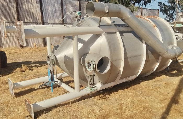 Used Tank, 3,000 Gallon, Stainless, 6'x16',  DT/CB, Hicks #S745054