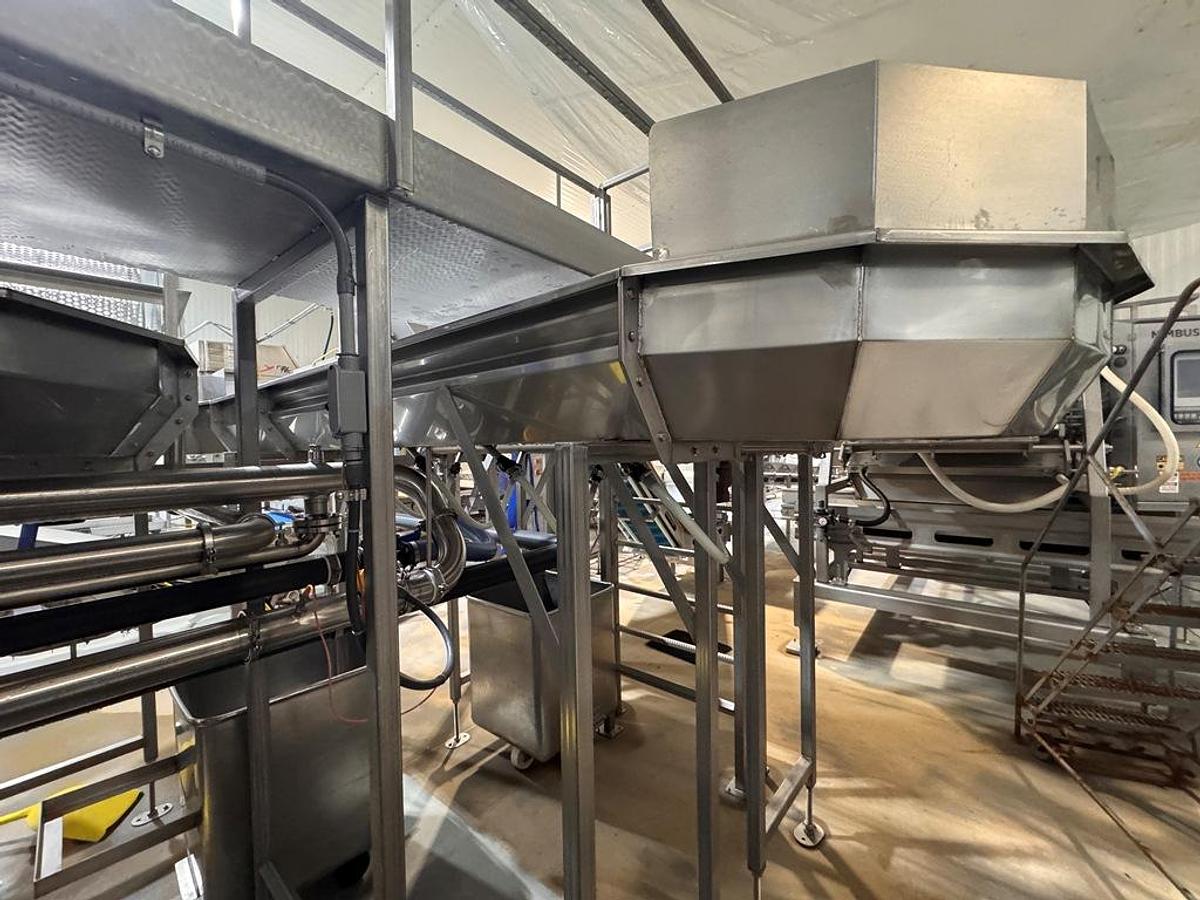 Used Washer, Flume, 20" x 100 linear feet, Stainless Steel, Dunk Reels, Pumps, #5991862