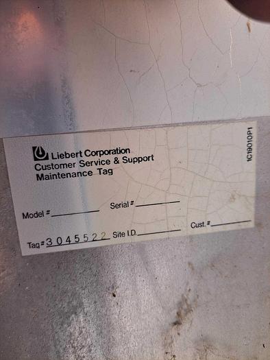 Used Refrig, Condenser, Air Cooled, Liebert, 3 Fan, 240v, Freon #S734242