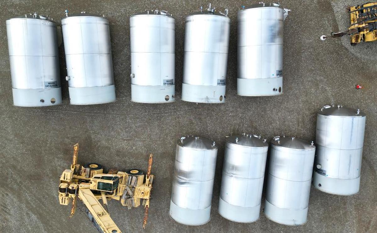 Used Tank, 15,000 Gallon, Vertical, 304L Stainless Steel, ASME, Unused, #5991729