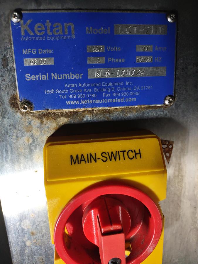 Used Labeler, Pressure Sensitive, Ketan, Model LCT-2HT, Wrap #S745285