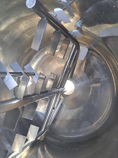 Used Tank, 575 Gallon, Mixing, Stainless Steel, Jacketed, Bolted Homogenizer #5991161