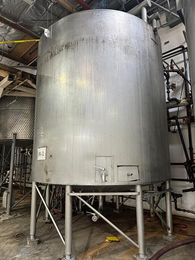 Used Tank, 6,000 Gallon, 316 Stainless, Jacket, Dbl Agitation, #5991016