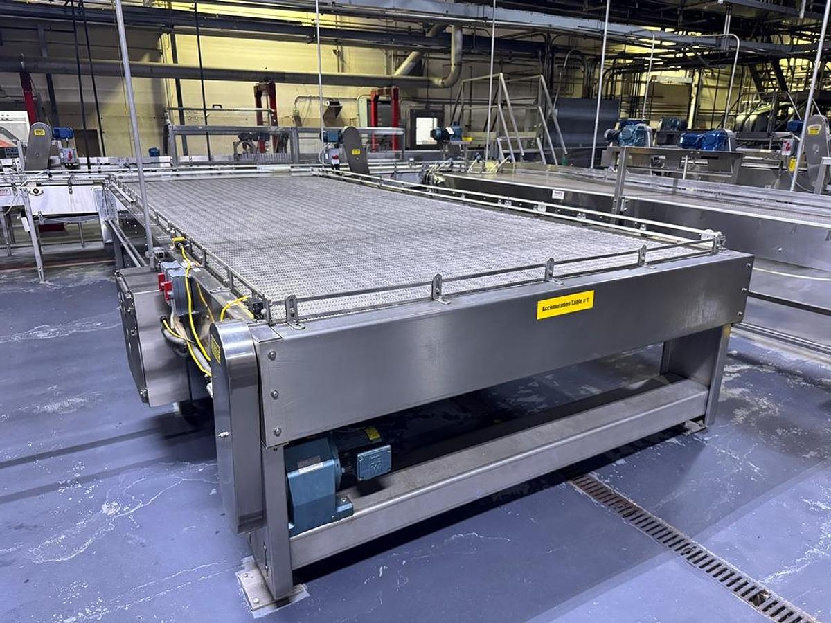 Used Bottling Line, 400 BPM, US Bottlers Filler, Krones Labelers, Fuji Intersleeve, Kisters Packer, #5991610